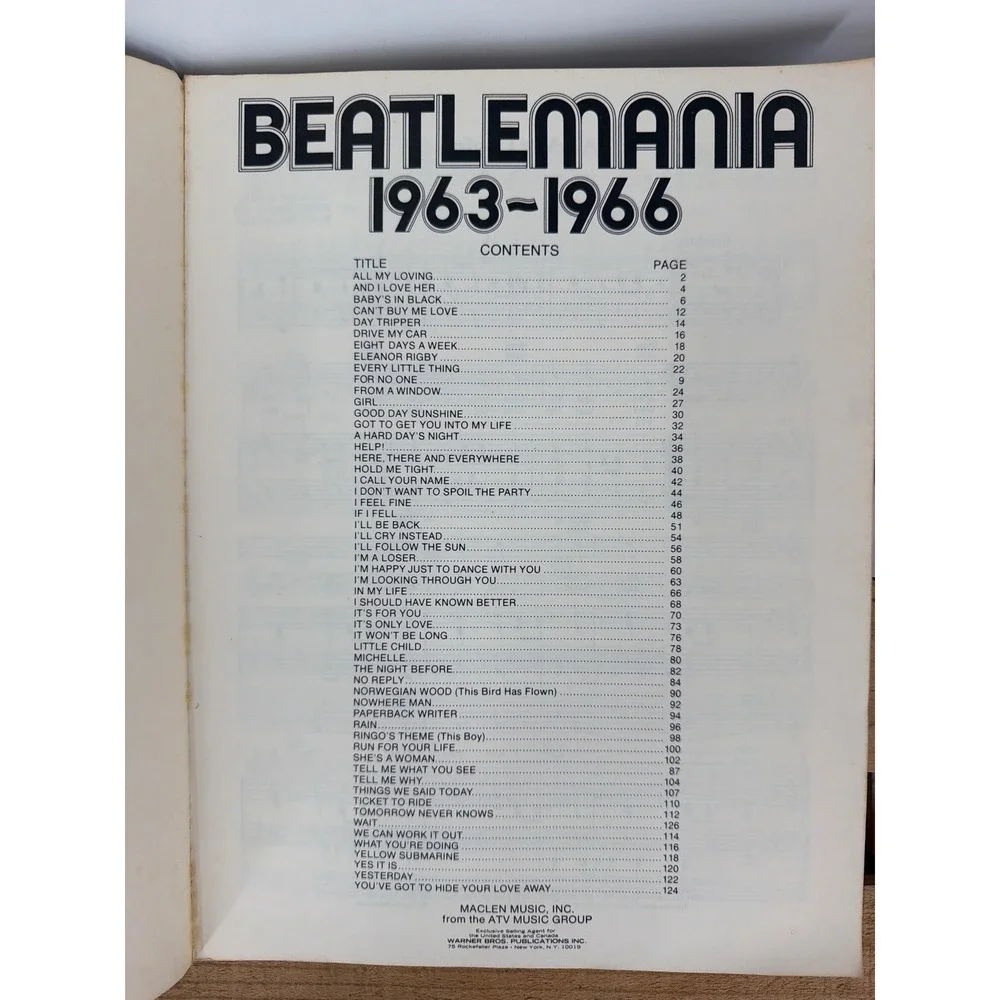 Billy Joel Greatest Hits & Beatlemania Vol 1 1963-1966 Sheet Music Songbook Lot